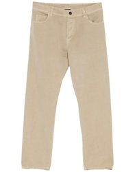 James Perse - Cotton-Linen Twill Trousers - Lyst