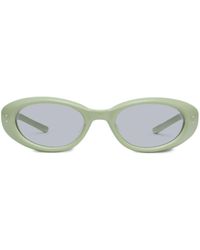 Gentle Monster - Blanc Gr8 Oval-frame Sunglasses - Lyst