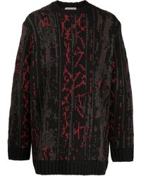 Yohji Yamamoto - Patterned Intarsia-Knit Jumper - Lyst