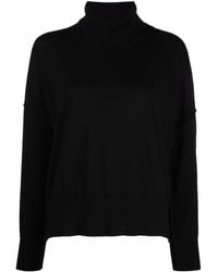 Societe Anonyme Roll-neck Knit Sweater - Black