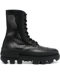 Moncler - Carinne Perforated Ankle Boots - Lyst