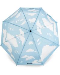 Moschino - Cloud-Print Folding Umbrella - Lyst