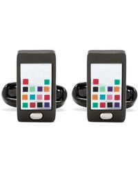 Paul Smith - Phone Logo-Engraved Cufflinks - Lyst