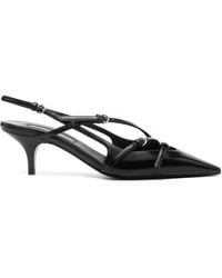 Miu Miu - Slingback-Pumps Aus Lackleder - Lyst