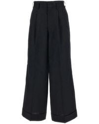 Junya Watanabe - Pinstripe-Pattern Pleated Trousers - Lyst