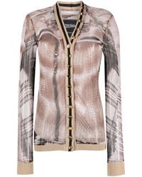 Y. Project - X Jean Paul Gaultier Neutral Trompe L'oeil Cardigan - Lyst