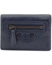 Balenciaga - Mini Le City Zip Leather Wallet - Lyst