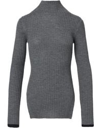 Plan C - Ribbed-Knit Turtleneck Sweater - Lyst