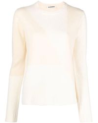 Jil Sander - Two-Tone Knitted Jumper - Lyst