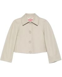 DIESEL - Button Short Cropped Jacket - Lyst