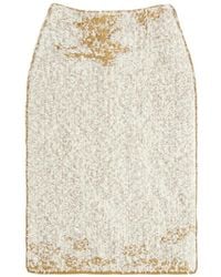 Maison Margiela - Acid-Knit Straight Midi Skirt - Lyst