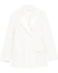 P.A.R.O.S.H. - Double-Breasted Peak-Lapels Blazer - Lyst