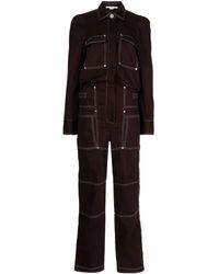 Stella McCartney - Combinaison en jean à détails de coutures - Lyst