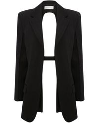 Victoria Beckham - Open-Back Single-Breasted Blazer - Lyst