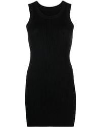 Sacai - Cotton-Silk Bodycon Mini Dress - Lyst