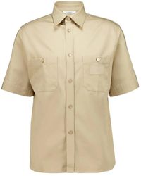 Givenchy - Chemise En Coton À Manches Courtes - Lyst