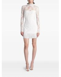 retroféte - Xylina Fringe-Trim Lace Mini Dress - Lyst