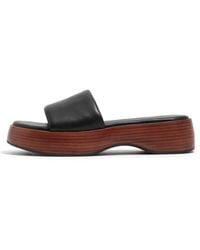 Bimba Y Lola - Leather Platform Sandals - Lyst