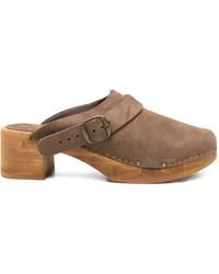 Bosabo - Sabots Annaé À Boucle En Daim - Lyst