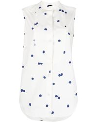 Aspesi - Robe Imprimée À Design Sans Manches - Lyst