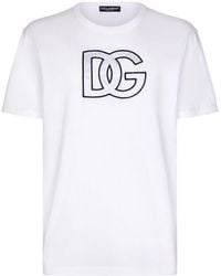 Dolce & Gabbana - Logo-Monogram-Print T-Shirt - Lyst