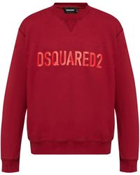 DSquared² - Logo-Print Cotton Sweatshirt - Lyst