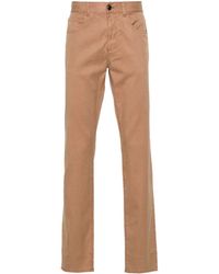 Canali - Twill Lyocell-blend Trousers - Lyst