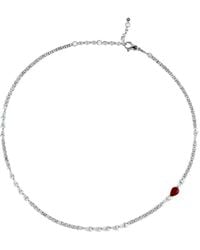 Jewels Aficionado - 18K Diamond And Ruby Necklace - Lyst