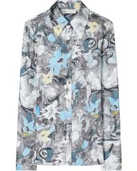 Tory Burch - Shirt With Floral Pattern - Lyst