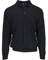 Fedeli - Long-Sleeve Polo Shirt - Lyst