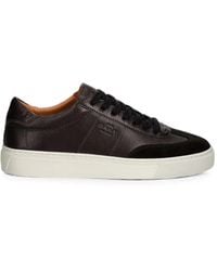 GANT - Leather Suede-Panelled Sneakers - Lyst