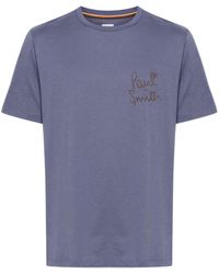 Paul Smith - T-shirt en coton biologique à logo imprimé - Lyst