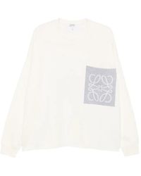 Loewe - Sweater Met Anagram-Patch - Lyst