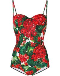 Dolce & Gabbana Badpak Met Print - Rood