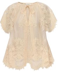Zimmermann - Luna Lace Blouse - Lyst