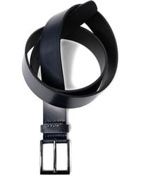 BOSS - Square-Buckle Leather Belt - Lyst