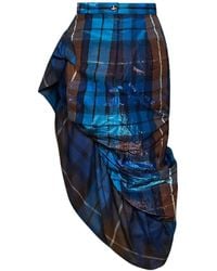 Vivienne Westwood - Marilyn Buchanan Tartan Ruffled Midi Skirt - Lyst
