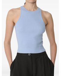 Toccin - Avery Classic Ribbed-Knit Racerback Top - Lyst