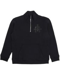 Chrome Hearts - Cemetery Cross Quarter-Zip Sweatshirt - Lyst