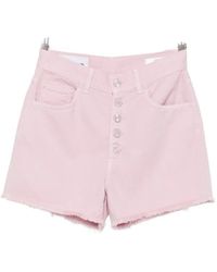Dondup - Frayed Button-Fly Shorts - Lyst