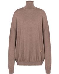 Moschino - High Neck Fine Knit Sweater - Lyst