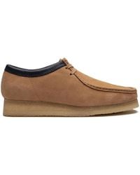 Clarks - Wallabee Lace-Up Derby Shoes - Lyst