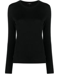 Theory - Long-sleeved Cotton T-shirt - Lyst