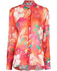 MSGM - Camisa con estampado floral - Lyst