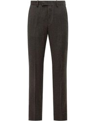 ZEGNA - Pantalon En Laine À Design Plissé - Lyst