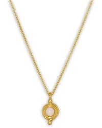 Ottoman Hands - October Opal Birthstone Necklace - Lyst