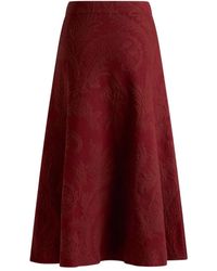 Etro - Midirock Aus Paisley-Jacquard - Lyst