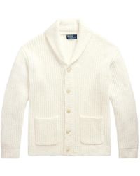 Polo Ralph Lauren - Linen-Cotton Shawl-Collar Cardigan - Lyst