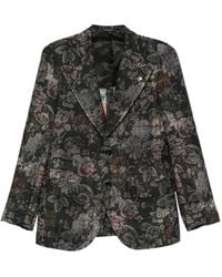 Gabriele Pasini - Floral-Pattern Cotton Blazer - Lyst