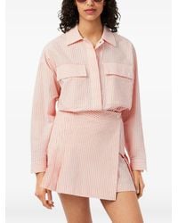 Lacoste - Striped Seersucker Shirt - Lyst